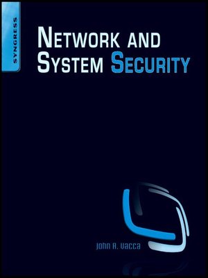 cover image of Network and System Security